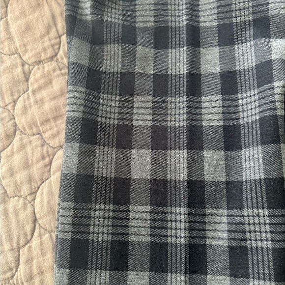 INSIGHT Charcoal Checkered Stretch Pullover Pants. Size 10 - Picture 5 of 5